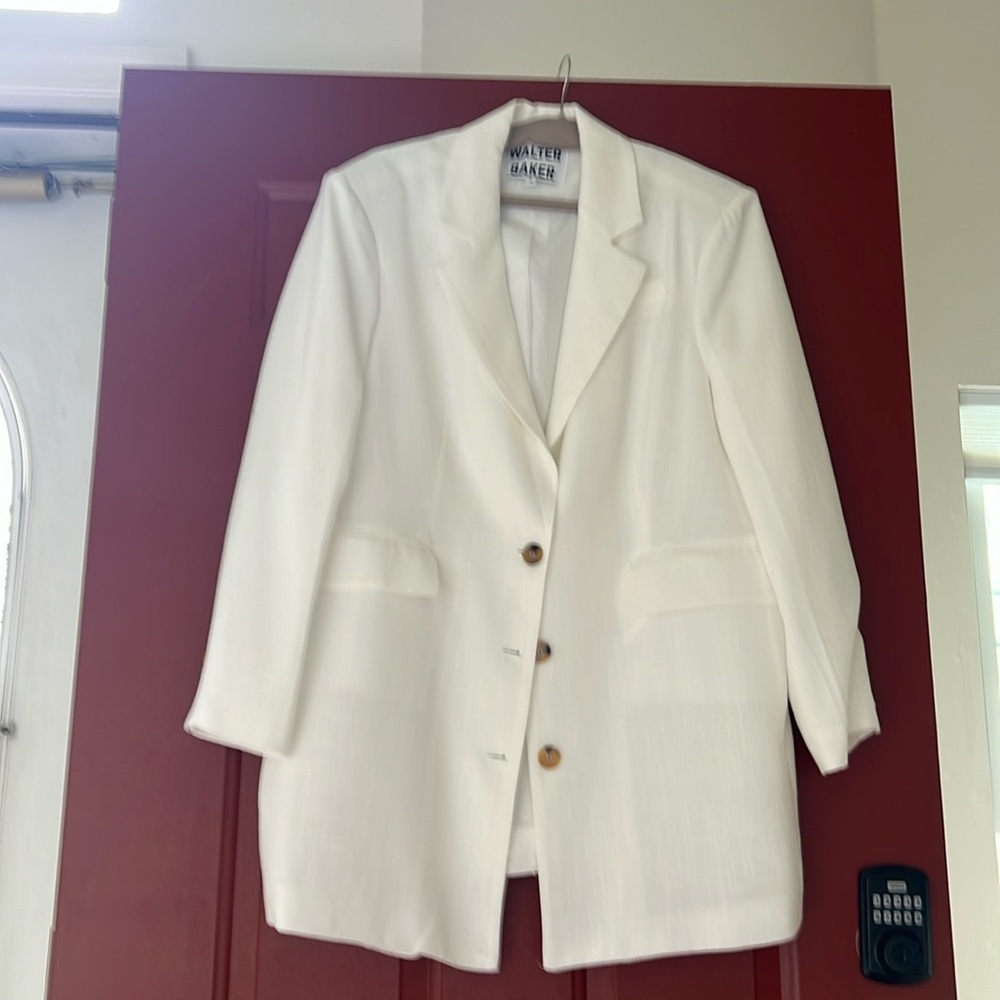 White linen oversized jacket never worn